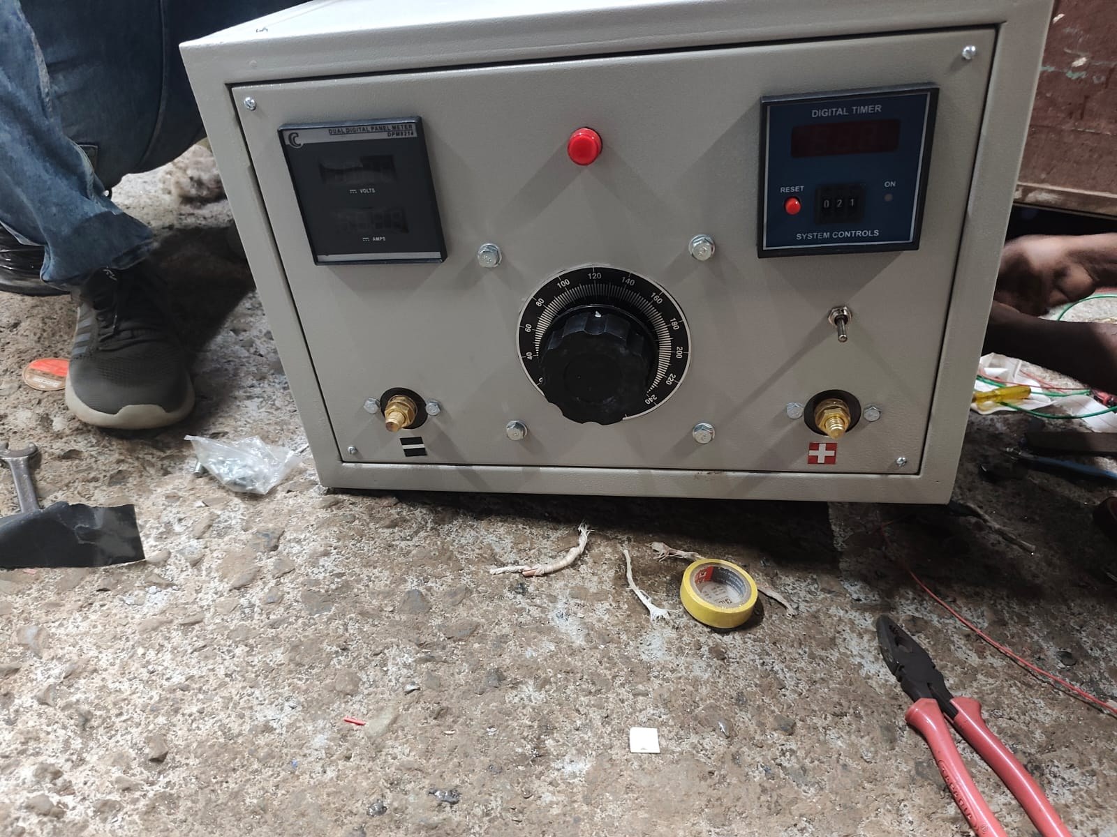 12 volt 100 amp industrial rectifier with timer control manufactured by Guddu Rectifiers